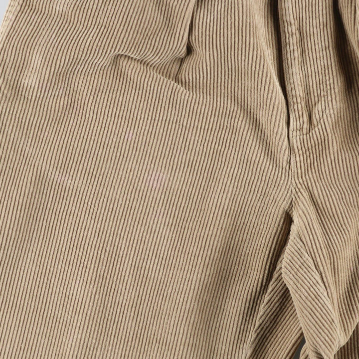 Ralph Lauren POLO by Ralph Lauren ANDREW PANT, two-pleat corduroy pants, men's size W34. cotton Beige type Vintage Second Hand