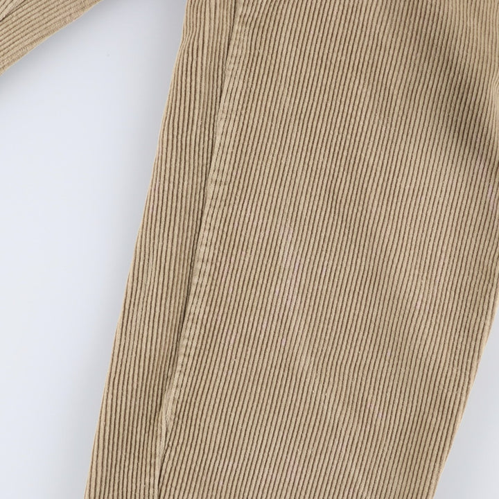 Ralph Lauren POLO by Ralph Lauren ANDREW PANT, two-pleat corduroy pants, men's size W34. cotton Beige type Vintage Second Hand