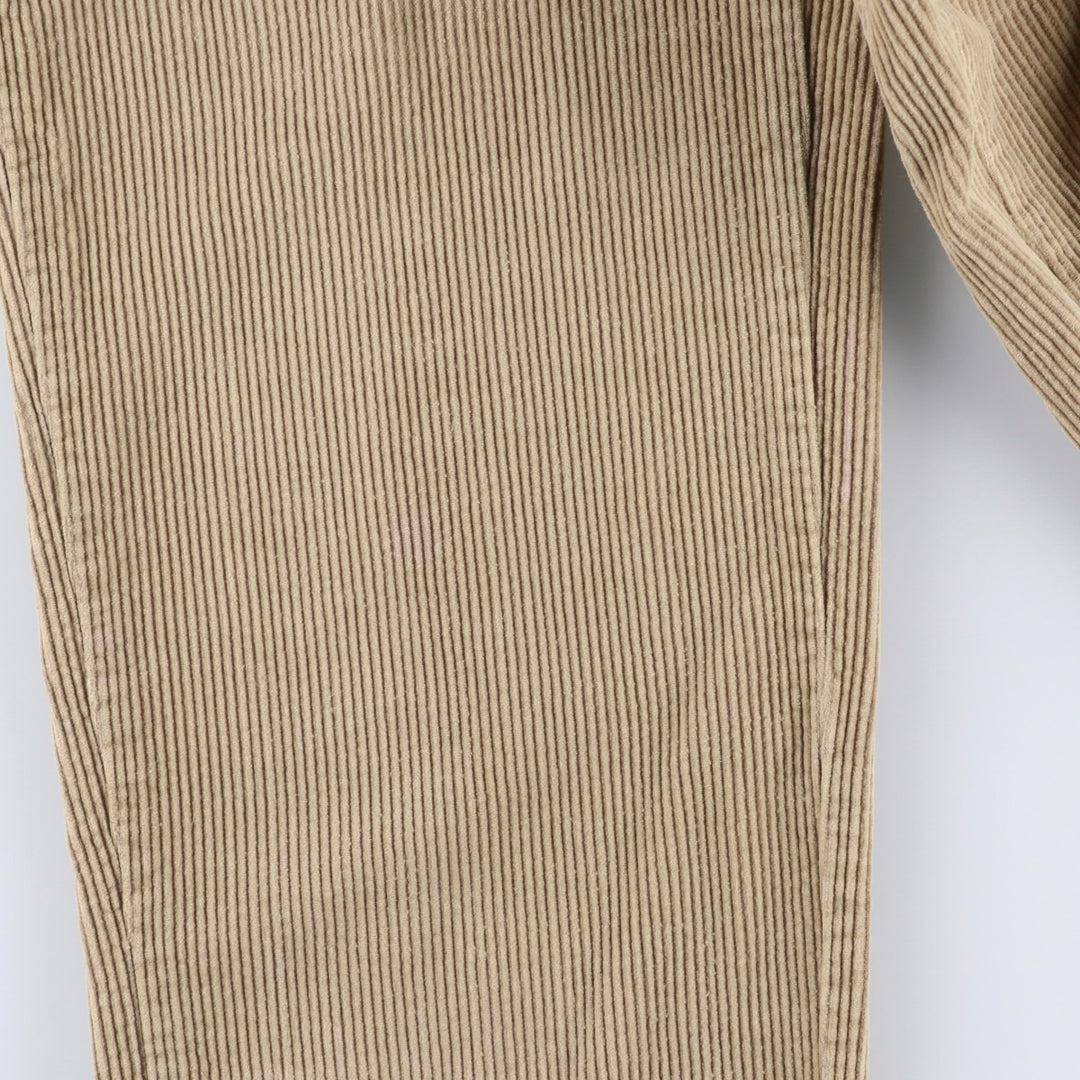 Ralph Lauren POLO by Ralph Lauren ANDREW PANT, two-pleat corduroy pants, men's size W34. cotton Beige type Vintage Second Hand