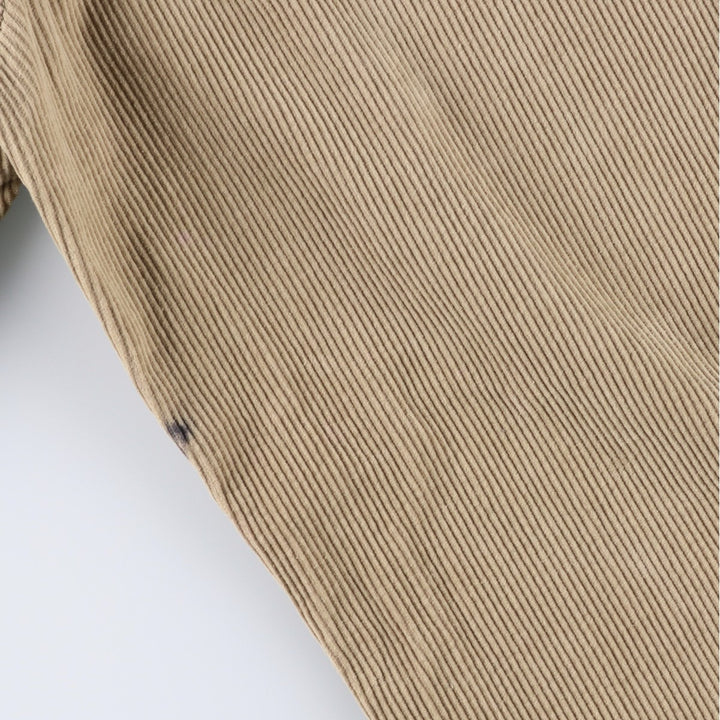 Ralph Lauren POLO by Ralph Lauren ANDREW PANT, two-pleat corduroy pants, men's size W34. cotton Beige type Vintage Second Hand