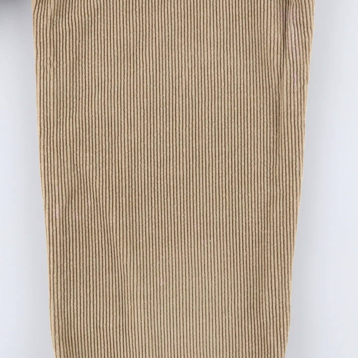 Ralph Lauren POLO by Ralph Lauren ANDREW PANT, two-pleat corduroy pants, men's size W34. cotton Beige type Vintage Second Hand