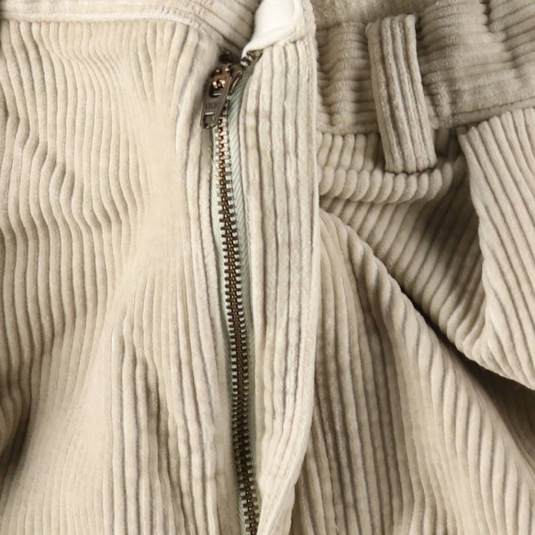 Ralph Lauren POLO by Ralph Lauren ANDREW PANT, two-pleat, wide-ribbed corduroy pants, men's size W34. cotton ivory Vintage Second Hand