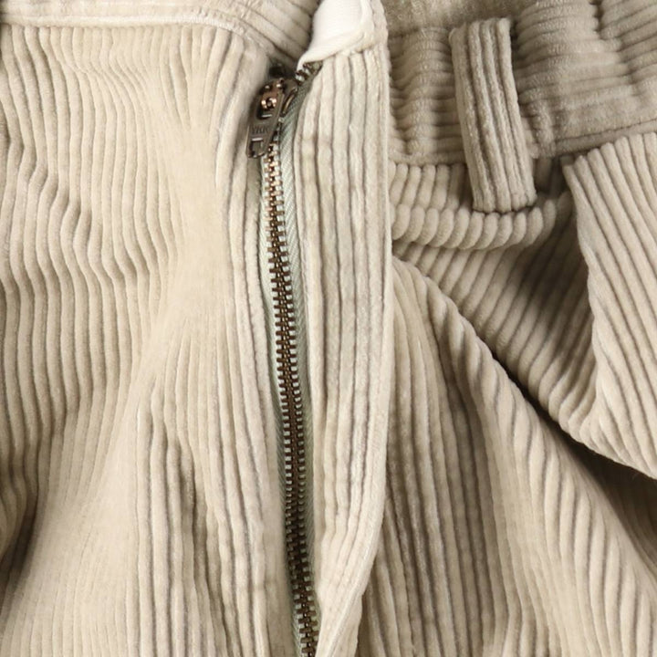 Ralph Lauren POLO by Ralph Lauren ANDREW PANT, two-pleat, wide-ribbed corduroy pants, men's size W34. cotton ivory Vintage Second Hand