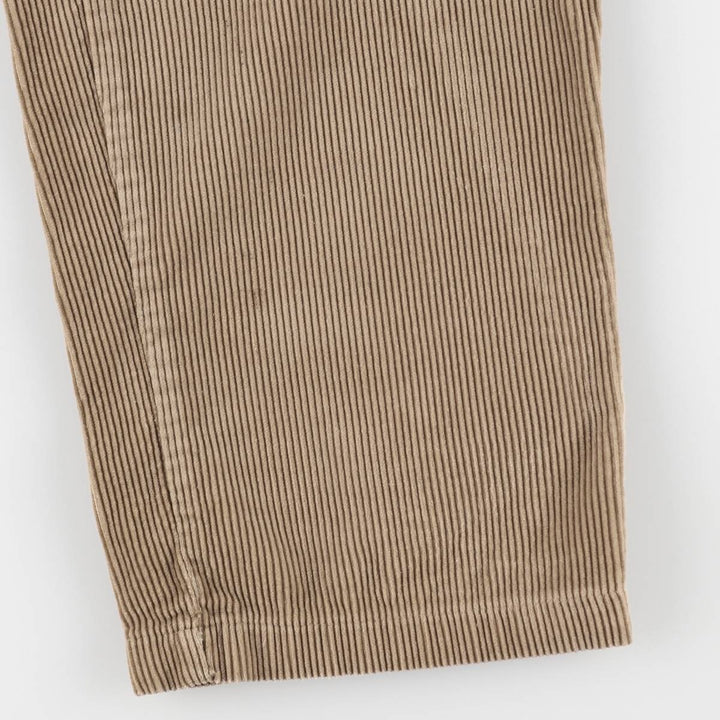 Ralph Lauren POLO by Ralph Lauren ANDREW PANT, two-pleat corduroy pants, men's, W33 equivalent cotton Beige type Vintage Second Hand