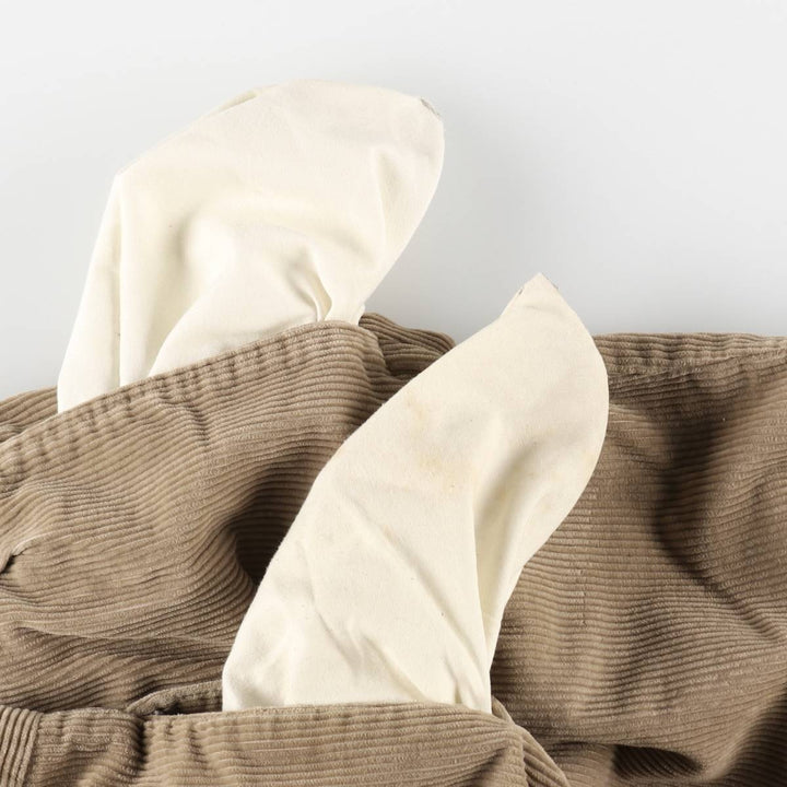 Ralph Lauren POLO by Ralph Lauren ANDREW PANT, two-pleat corduroy pants, men's, W33 equivalent cotton Beige type Vintage Second Hand