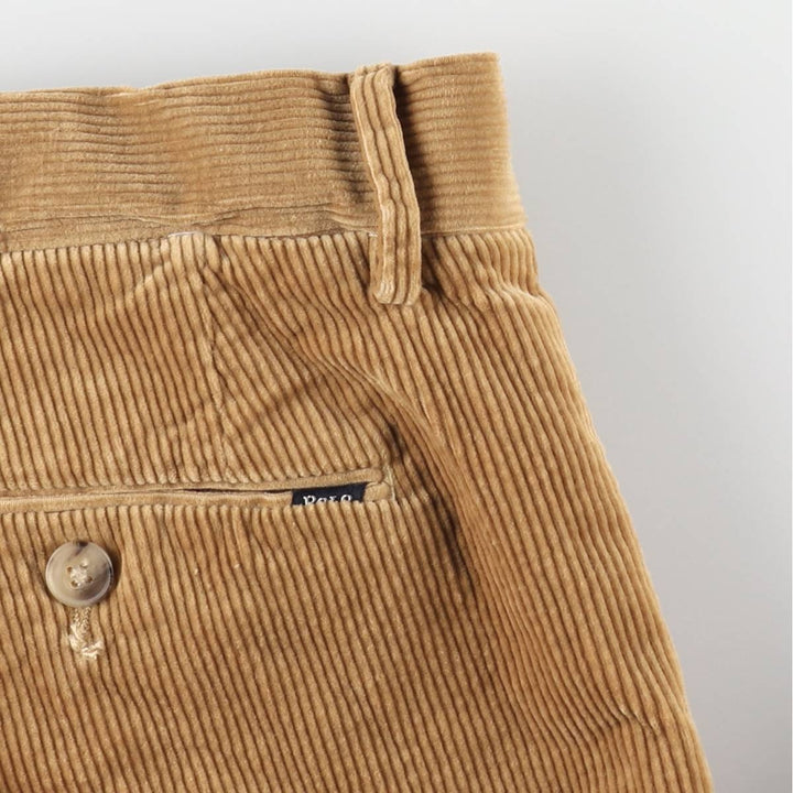 Ralph Lauren POLO RALPH LAUREN Stretch Classic Fit Corduroy Pants, Men's Size W38 (approx.) cotton Beige type Vintage Second Hand