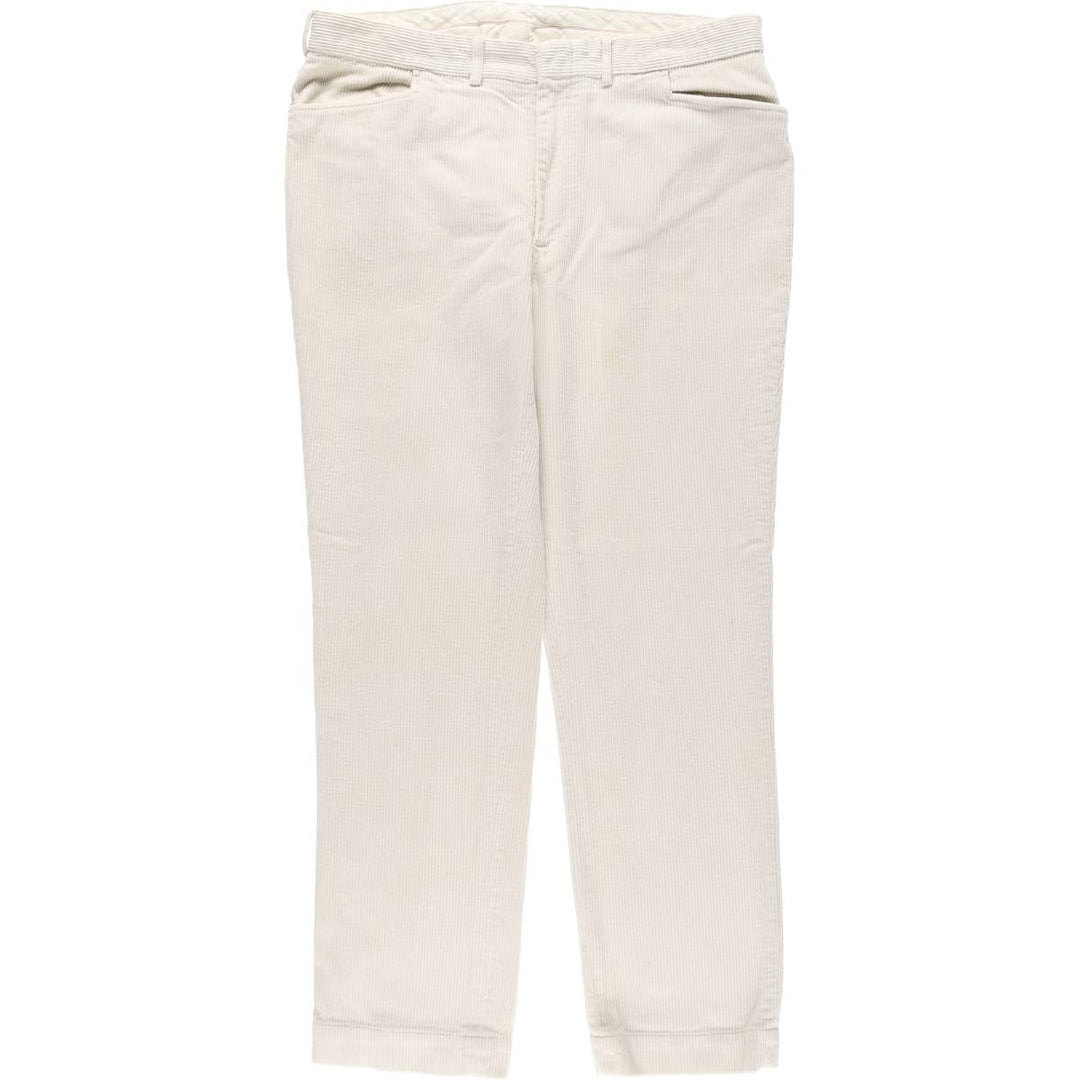 Ralph Lauren RLX corduroy pants, men's size W39 (approx.) cotton white type Vintage Second Hand