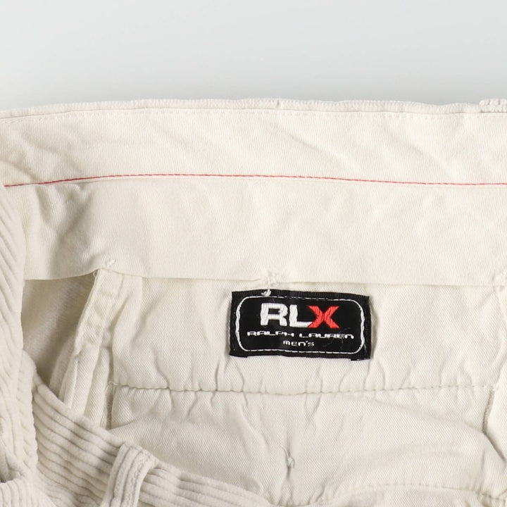 Ralph Lauren RLX corduroy pants, men's size W39 (approx.) cotton white type Vintage Second Hand