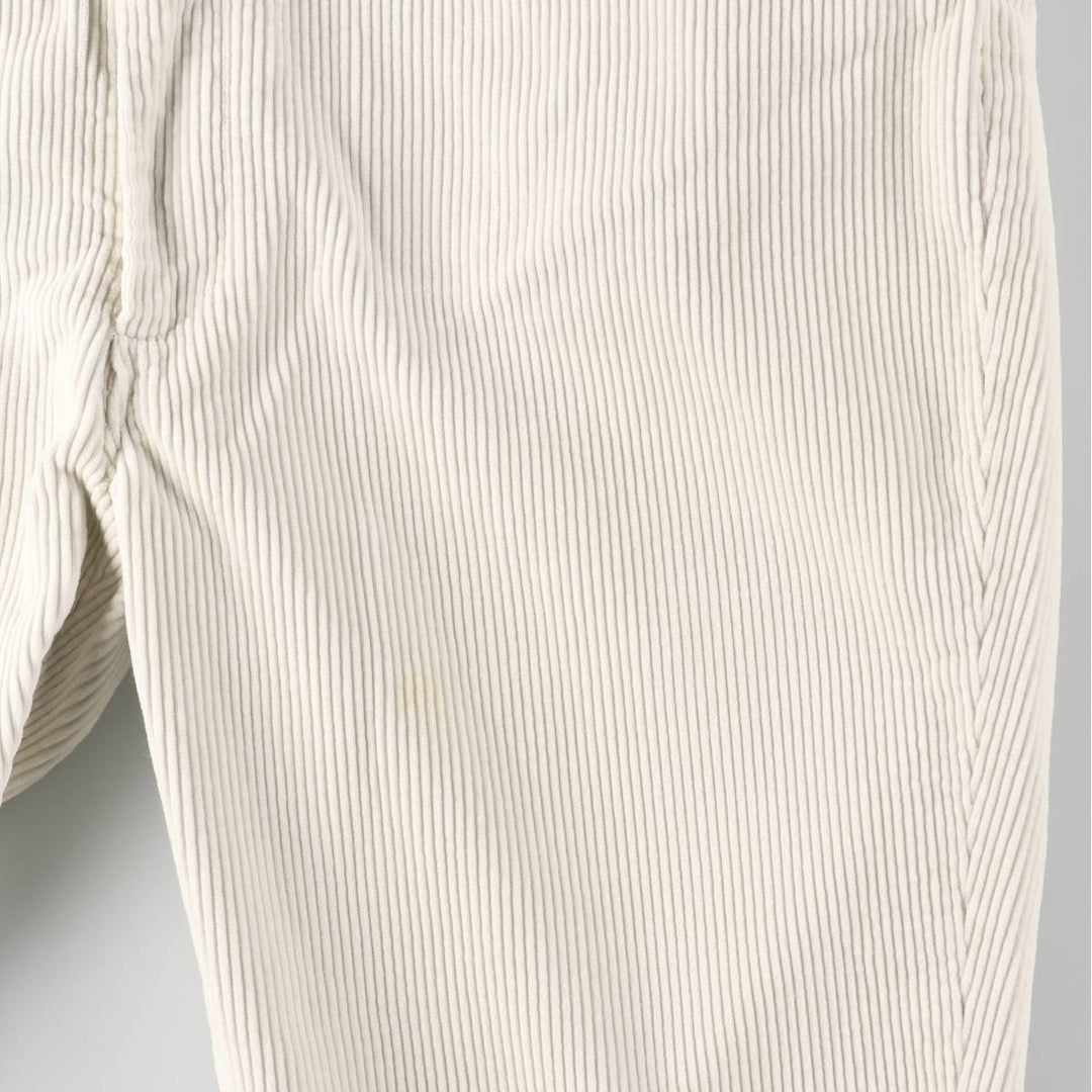 Ralph Lauren RLX corduroy pants, men's size W39 (approx.) cotton white type Vintage Second Hand