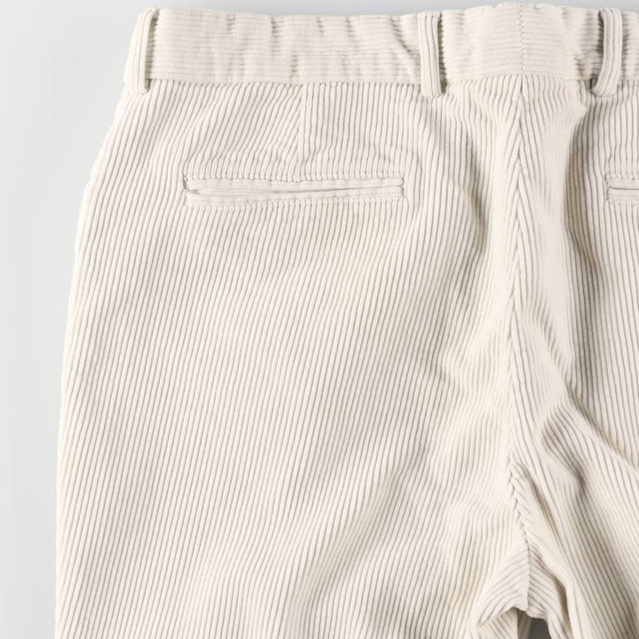 Ralph Lauren RLX corduroy pants, men's size W39 (approx.) cotton white type Vintage Second Hand