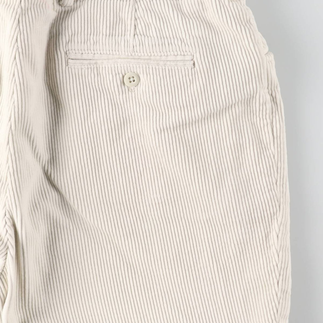 Ralph Lauren RLX corduroy pants, men's size W39 (approx.) cotton white type Vintage Second Hand