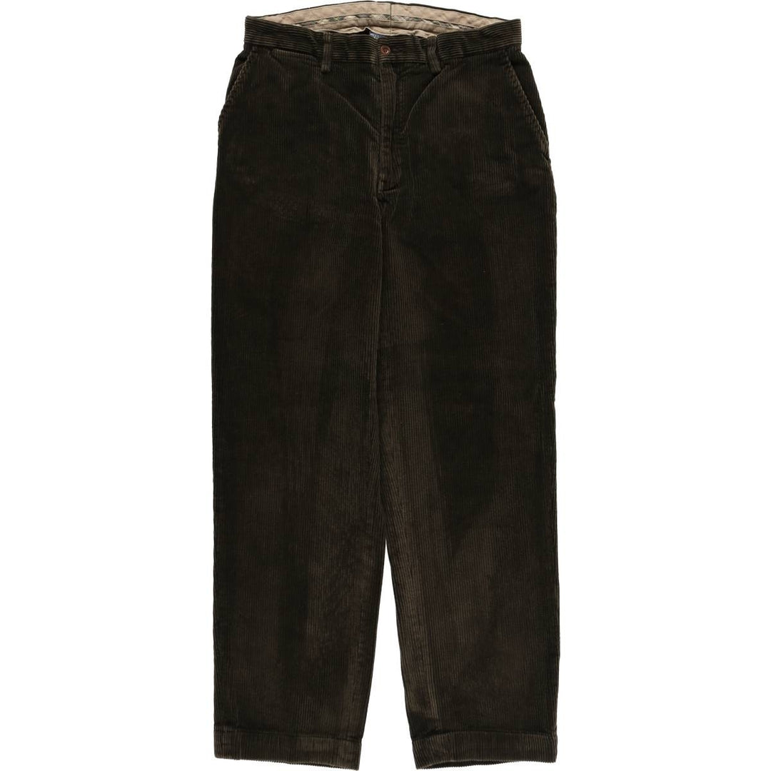 Ralph Lauren POLO by Ralph Lauren Corduroy Pants Men's W33 cotton Khaki type brown Vintage Second Hand