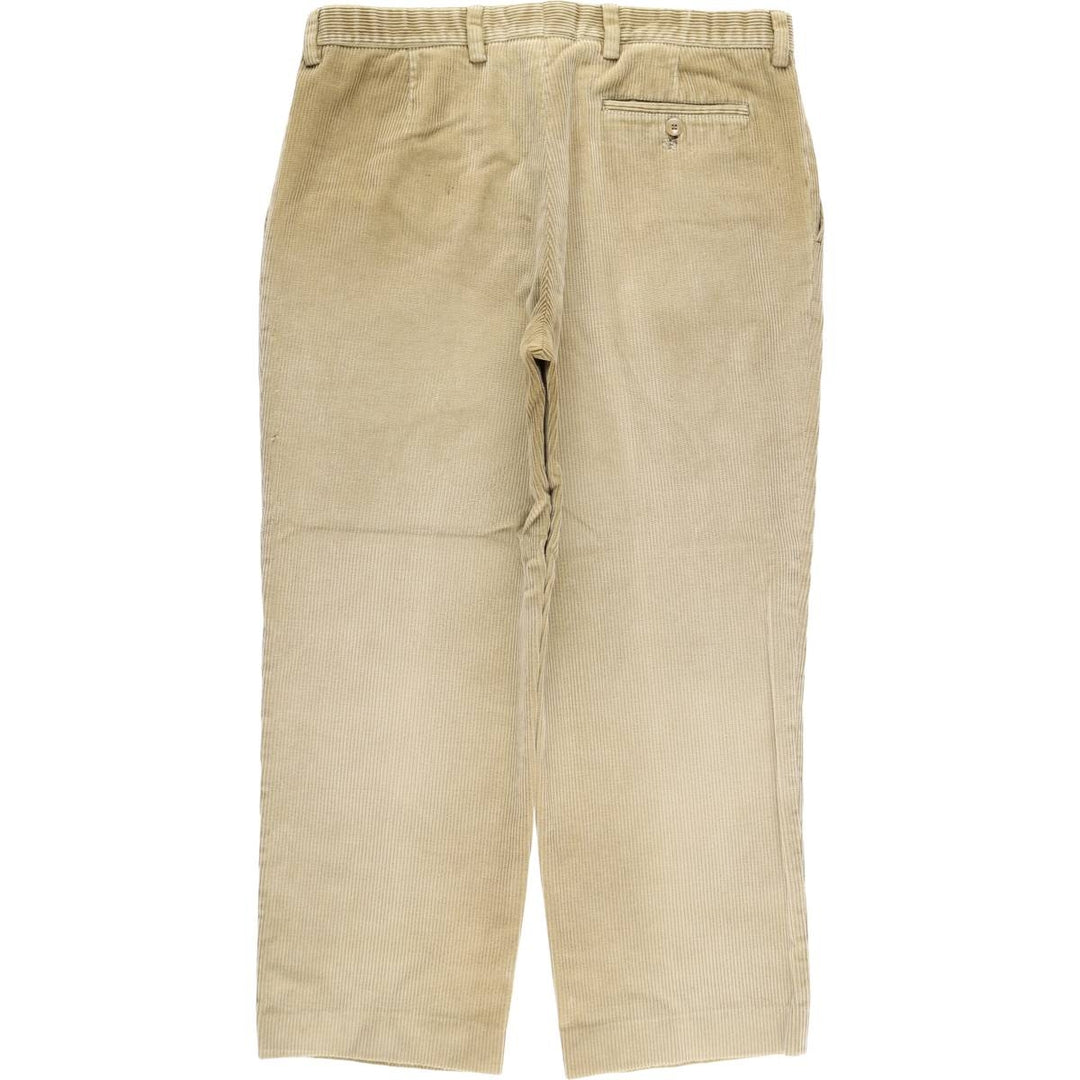 Burberry's London two-pleat corduroy pants, men's size W34 (approx.) unclear Beige type Vintage Second Hand