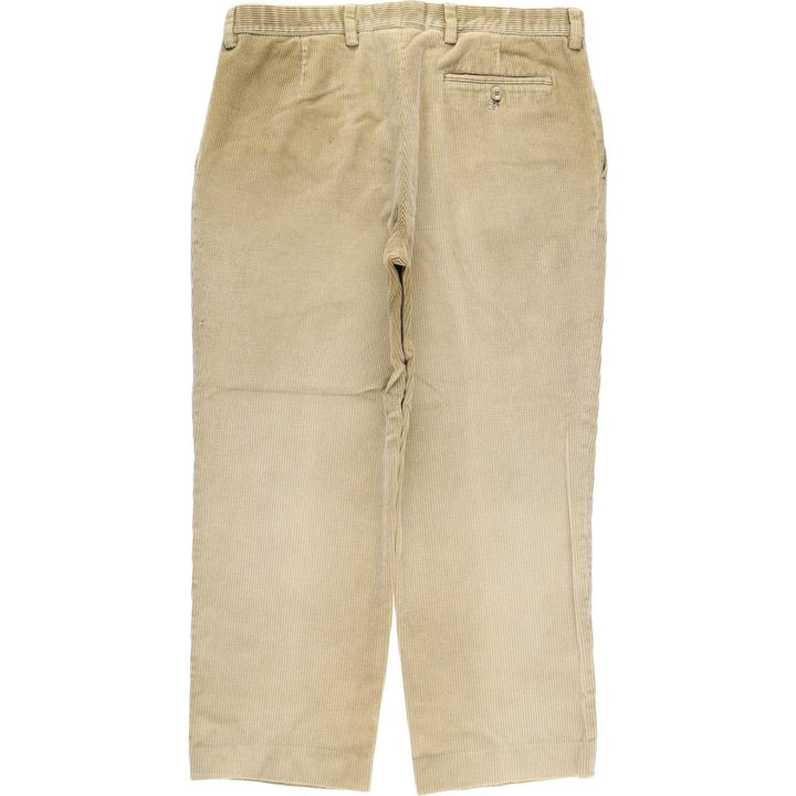 Burberry's London two-pleat corduroy pants, men's size W34 (approx.) unclear Beige type Vintage Second Hand