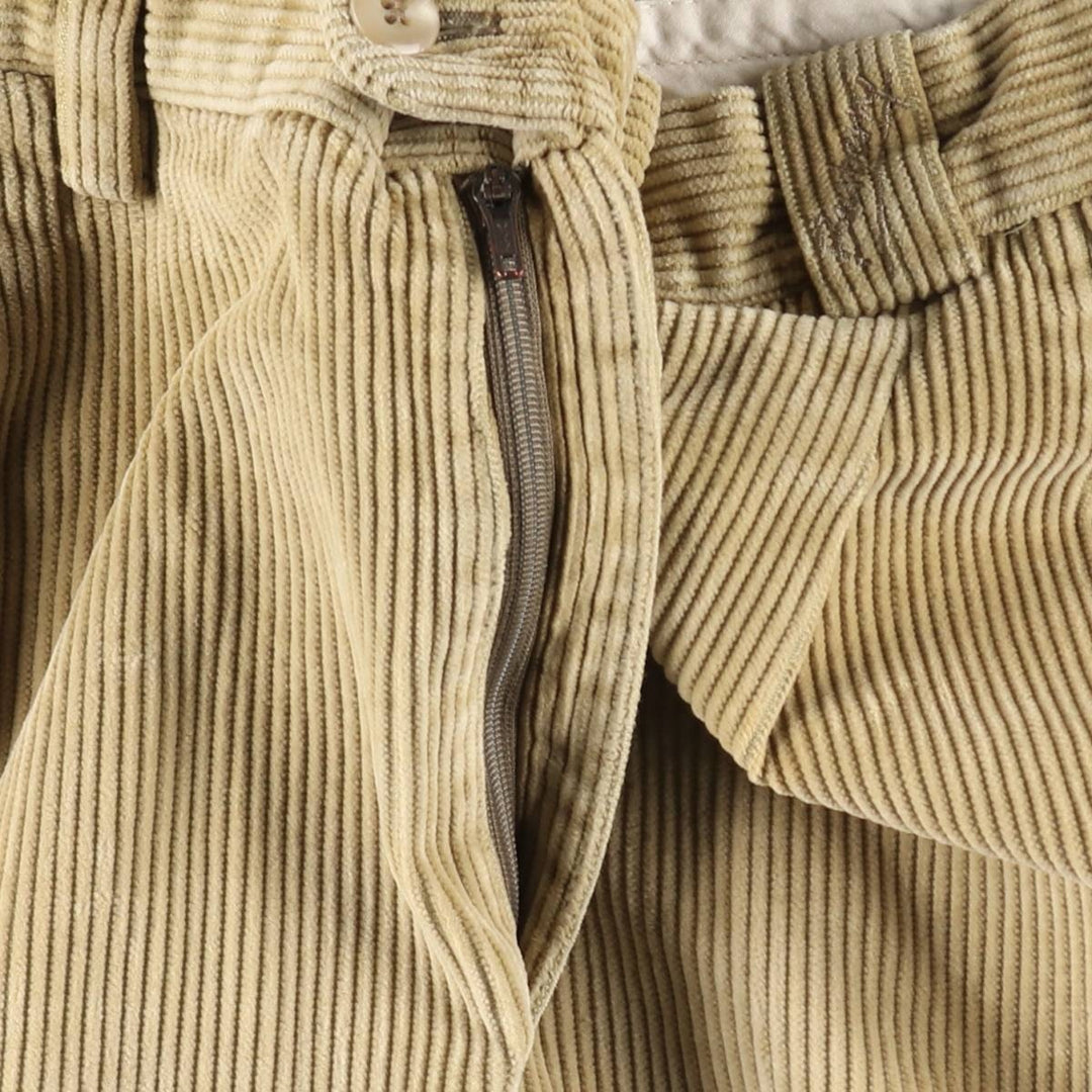 Burberry's London two-pleat corduroy pants, men's size W34 (approx.) unclear Beige type Vintage Second Hand