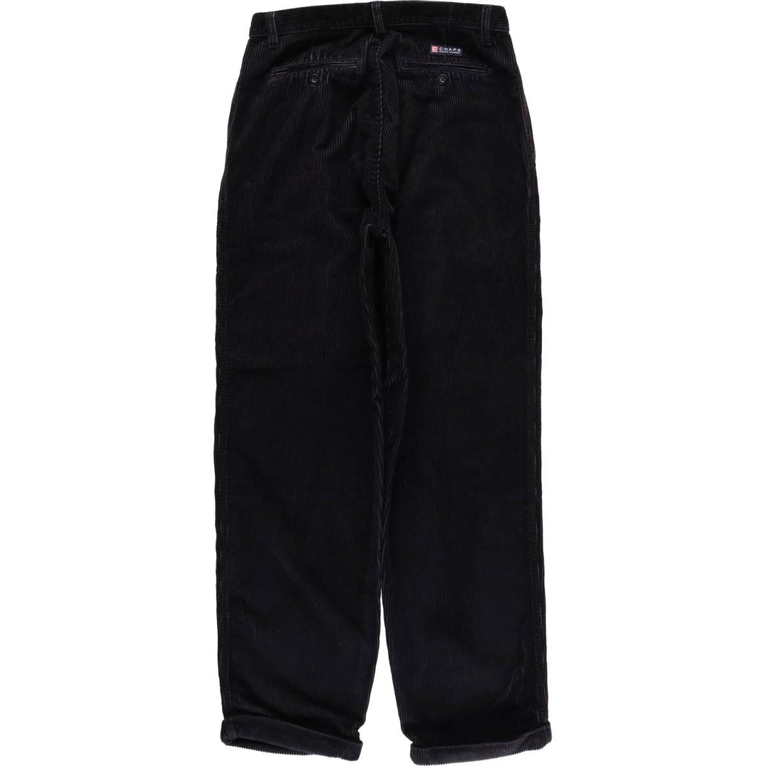 Ralph Lauren Chaps Two-pleat Corduroy Pants Men's Size W30 cotton navy blue type Vintage Second Hand