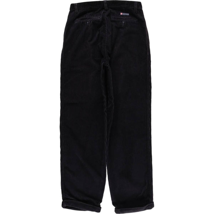 Ralph Lauren Chaps Two-pleat Corduroy Pants Men's Size W30 cotton navy blue type Vintage Second Hand
