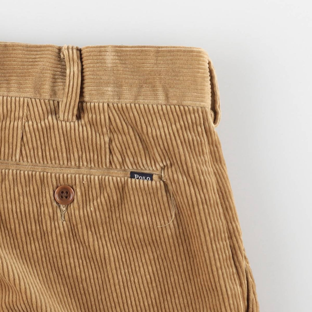 Ralph Lauren POLO by Ralph Lauren CLASSIC FIT Corduroy Pants, Men's W36 (approx.), Zipper Fly cotton Beige type Vintage Second Hand