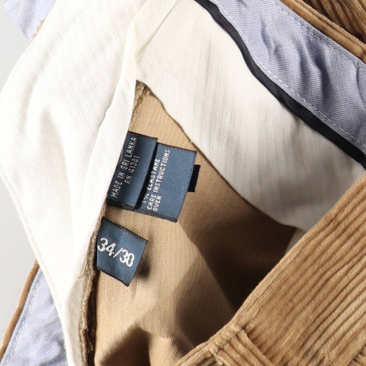 Ralph Lauren POLO by Ralph Lauren CLASSIC FIT Corduroy Pants, Men's W36 (approx.), Zipper Fly cotton Beige type Vintage Second Hand