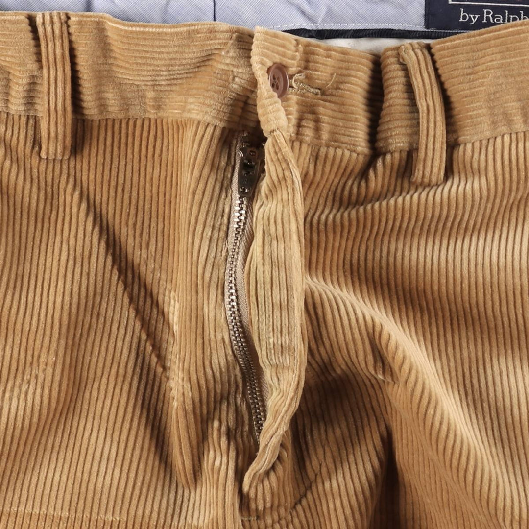 Ralph Lauren POLO by Ralph Lauren CLASSIC FIT Corduroy Pants, Men's W36 (approx.), Zipper Fly cotton Beige type Vintage Second Hand