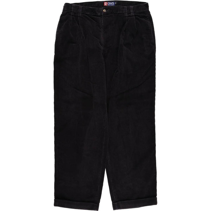 Ralph Lauren Chaps Two-pleat Corduroy Pants Men's Size W35 cotton purple type Vintage Second Hand