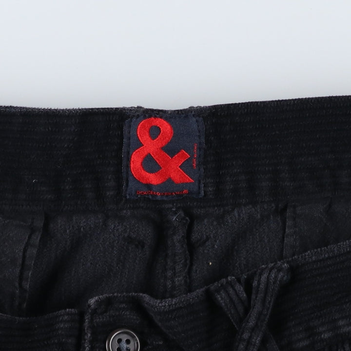DOLCE&GABBANA Double Knee Corduroy Pants, Made in Italy, Size 52 (Men's W36 equivalent) cotton navy blue type Vintage Second Hand
