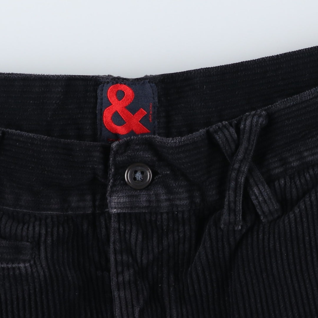 DOLCE&GABBANA Double Knee Corduroy Pants, Made in Italy, Size 52 (Men's W36 equivalent) cotton navy blue type Vintage Second Hand