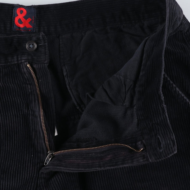 DOLCE&GABBANA Double Knee Corduroy Pants, Made in Italy, Size 52 (Men's W36 equivalent) cotton navy blue type Vintage Second Hand