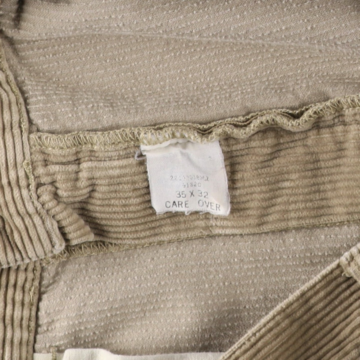Ralph Lauren POLO by Ralph Lauren ANDREW PANT, two-pleat corduroy pants, men's size W35. cotton Beige type Vintage Second Hand