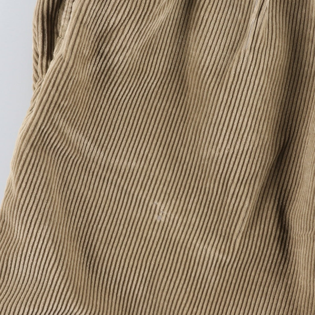 Ralph Lauren POLO by Ralph Lauren ANDREW PANT, two-pleat corduroy pants, men's size W35. cotton Beige type Vintage Second Hand