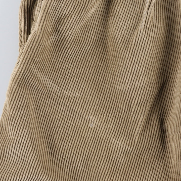 Ralph Lauren POLO by Ralph Lauren ANDREW PANT, two-pleat corduroy pants, men's size W35. cotton Beige type Vintage Second Hand