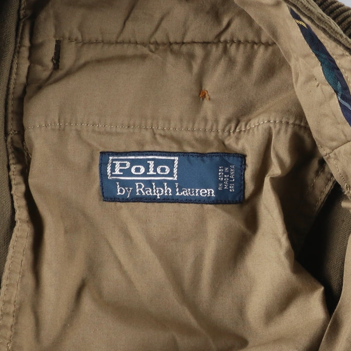Ralph Lauren POLO by Ralph Lauren Two-pleat Corduroy Pants for Men, W35 cotton Khaki type Vintage Second Hand