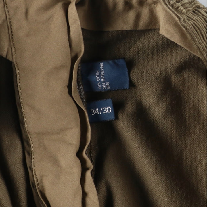 Ralph Lauren POLO by Ralph Lauren Two-pleat Corduroy Pants for Men, W35 cotton Khaki type Vintage Second Hand