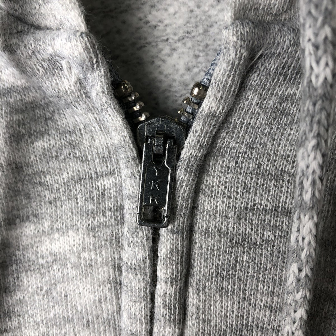 80s-90'S Challenger Full-Zip Sweatshirt Hoodie, Made in England, Men's XL (approx.), Vintage acrylic gray type Vintage Second Hand