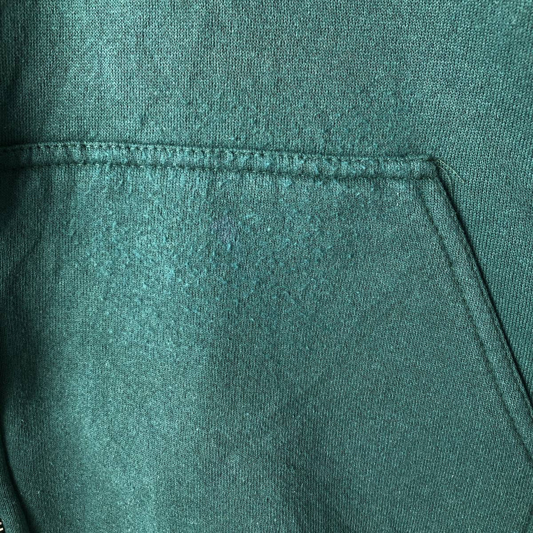 90'S PRO SPIRIT Full-Zip Sweatshirt Hoodie, Made in USA, Men's XXL equivalent, Vintage cotton Green type dark green Vintage Second Hand