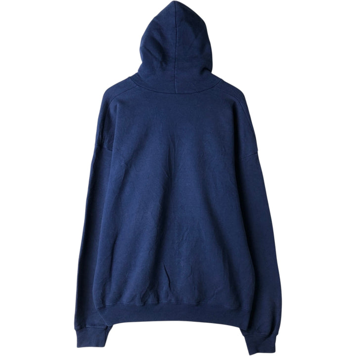 Vintage 90'S Lee Heavy Weight Full-Zip Hoodie, Made in USA, Men's Size XL cotton blue type Vintage Second Hand