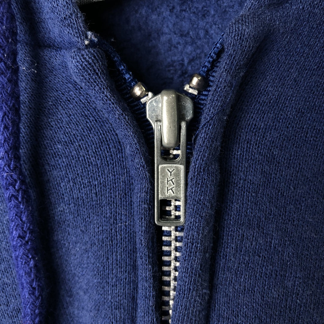 Vintage 90'S Lee Heavy Weight Full-Zip Hoodie, Made in USA, Men's Size XL cotton blue type Vintage Second Hand