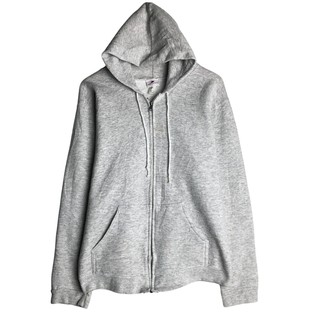 Vintage 90'S Pro Spirit full-zip sweatshirt hoodie, made in the USA, size M. cotton gray type Vintage Second Hand
