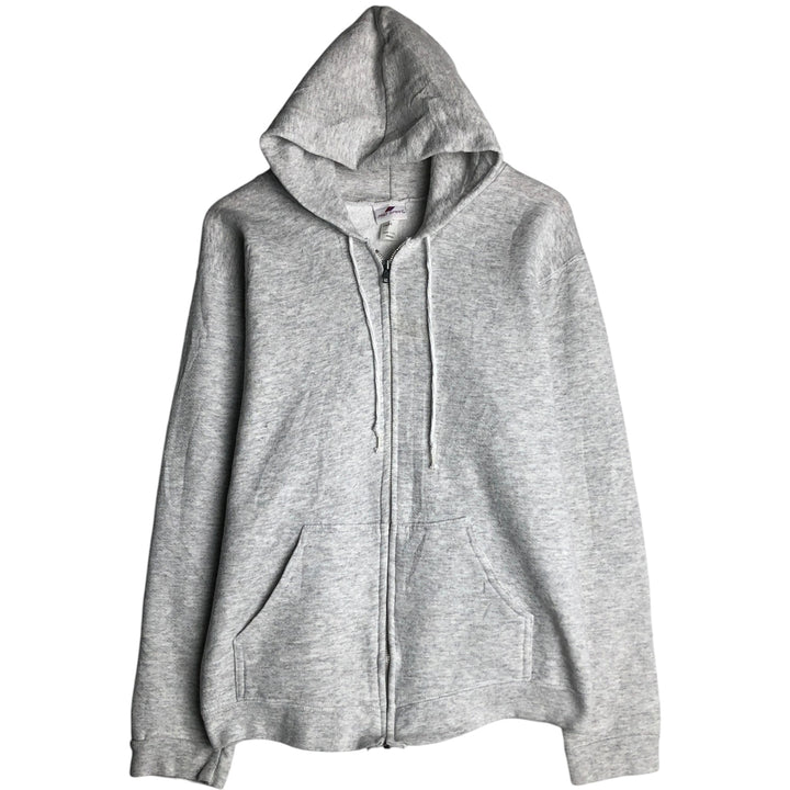Vintage 90'S Pro Spirit full-zip sweatshirt hoodie, made in the USA, size M. cotton gray type Vintage Second Hand