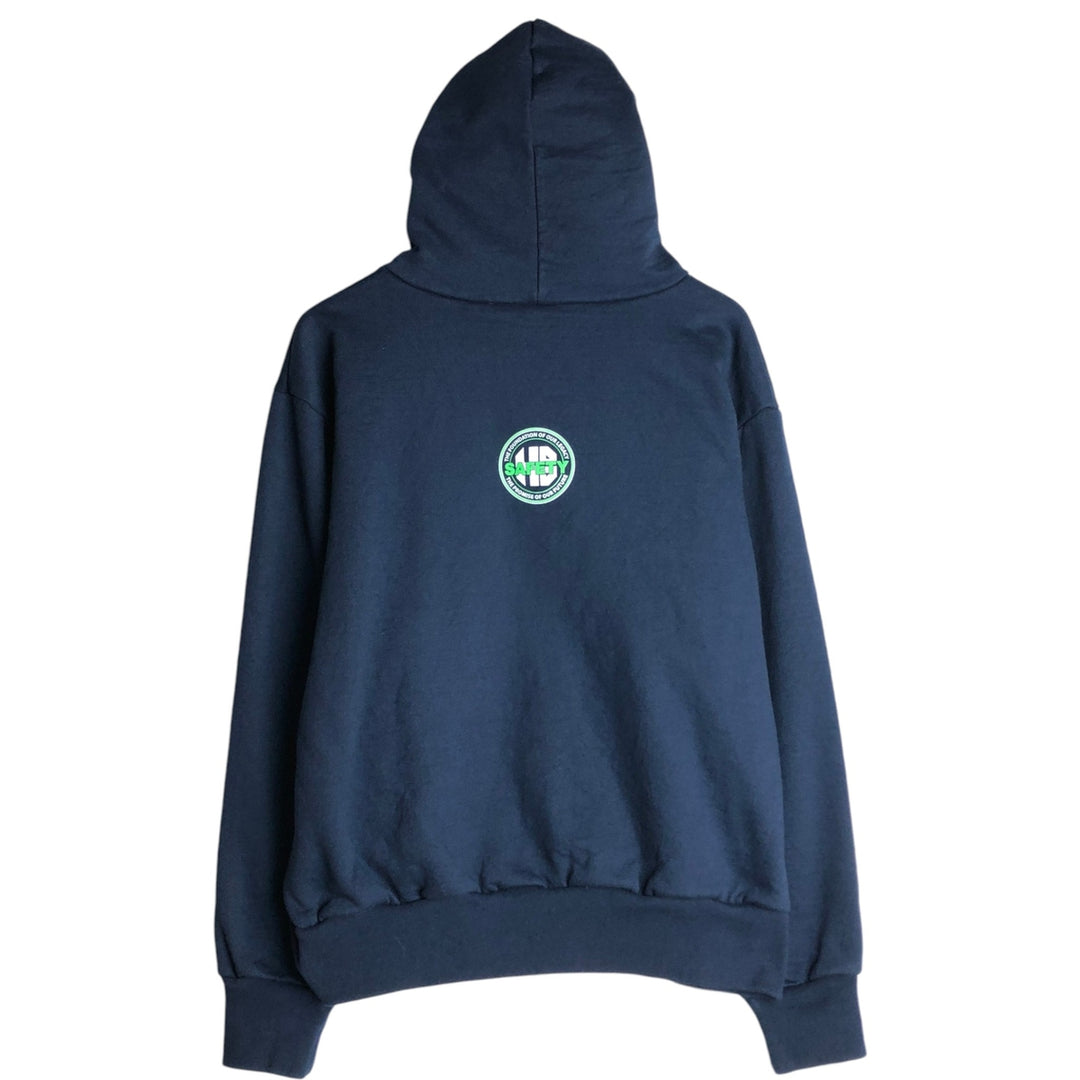 Vintage 90'S CAMBER full-zip sweatshirt hoodie, made in the USA, size L. cotton navy blue type Vintage Second Hand