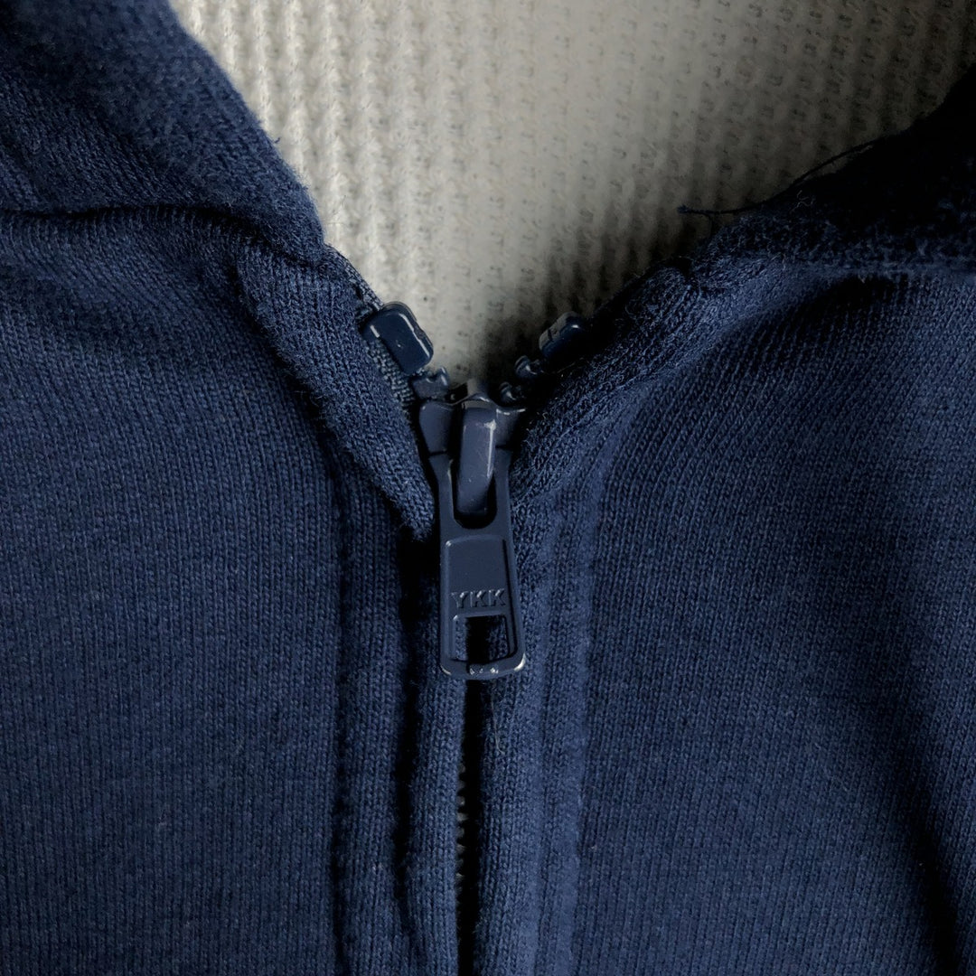 Vintage 90'S CAMBER full-zip sweatshirt hoodie, made in the USA, size L. cotton navy blue type Vintage Second Hand