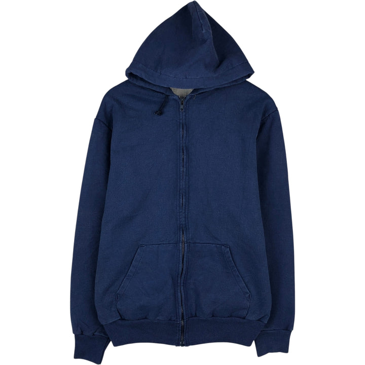 90'S Orig.Equip Full-Zip Sweatshirt Hoodie, Made in USA, Men's XL (approx.), Vintage cotton blue type Vintage Second Hand
