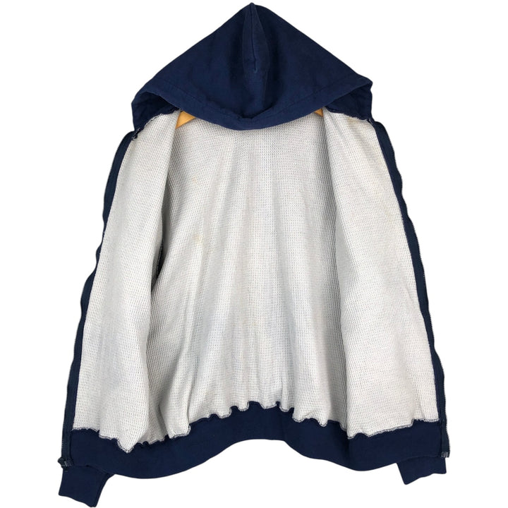 90'S Orig.Equip Full-Zip Sweatshirt Hoodie, Made in USA, Men's XL (approx.), Vintage cotton blue type Vintage Second Hand