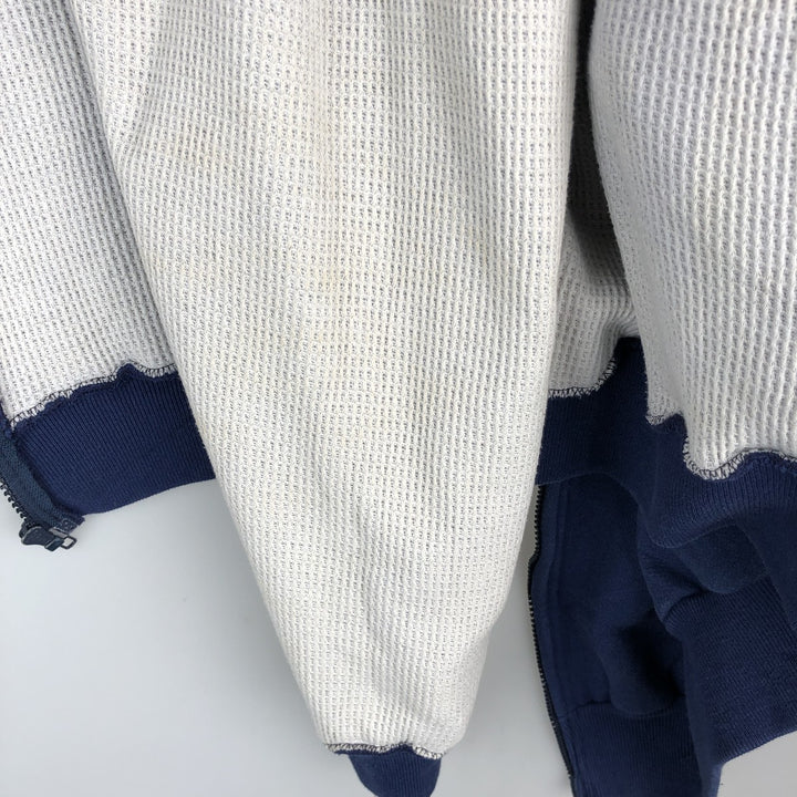 90'S Orig.Equip Full-Zip Sweatshirt Hoodie, Made in USA, Men's XL (approx.), Vintage cotton blue type Vintage Second Hand