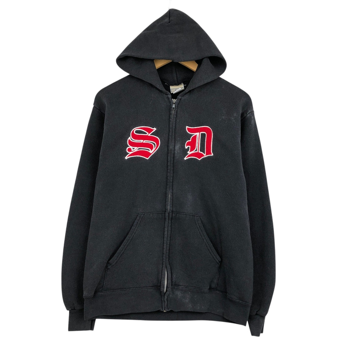 Lee Heavyweight Full-Zip Sweatshirt Hoodie, Men's Size XL (approx.) cotton black type Vintage Second Hand