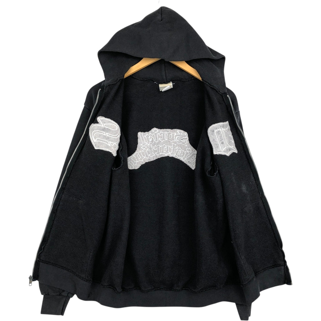 Lee Heavyweight Full-Zip Sweatshirt Hoodie, Men's Size XL (approx.) cotton black type Vintage Second Hand