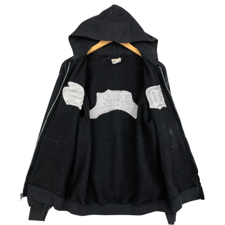 Lee Heavyweight Full-Zip Sweatshirt Hoodie, Men's Size XL (approx.) cotton black type Vintage Second Hand