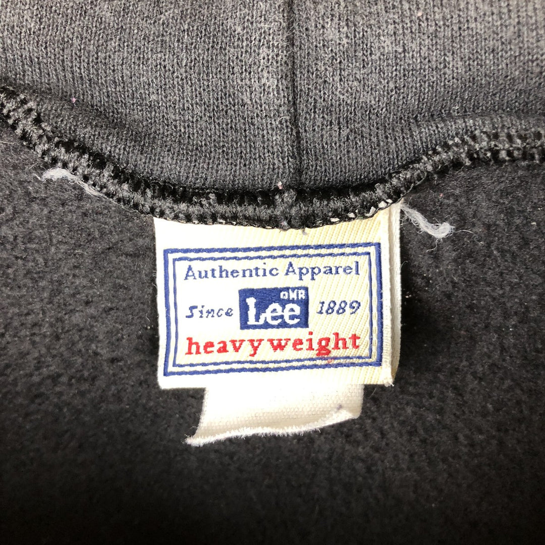 Lee Heavyweight Full-Zip Sweatshirt Hoodie, Men's Size XL (approx.) cotton black type Vintage Second Hand