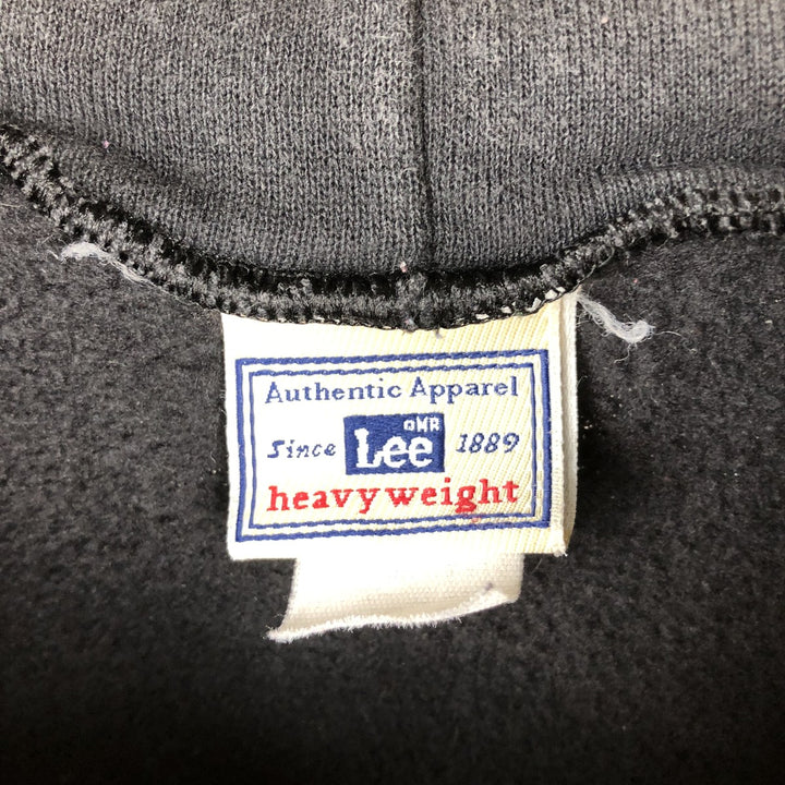Lee Heavyweight Full-Zip Sweatshirt Hoodie, Men's Size XL (approx.) cotton black type Vintage Second Hand