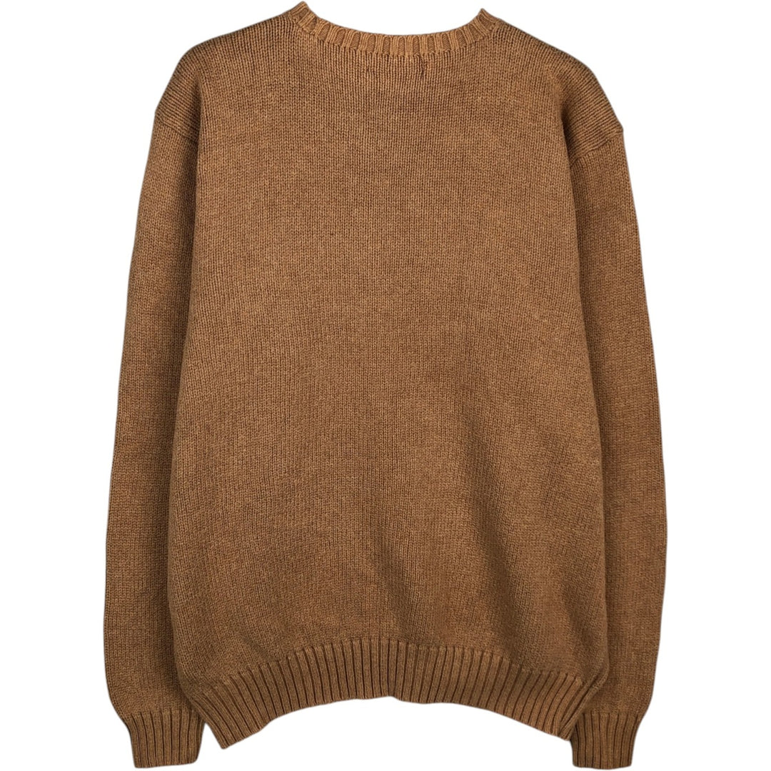 Ralph Lauren POLO by Ralph Lauren Cotton Knit Sweater Men's M Size cotton orange type Vintage Second Hand